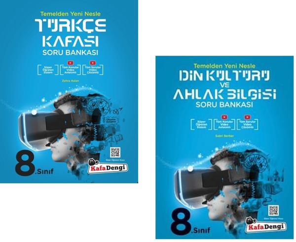 Kafadengi 2024 8. Sınıf Lgs Türkçe + Din Kültürü Kafası Soru Seti 2 Kitap - Kafa Dengi - Image 1
