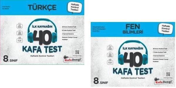 Kafadengi 2024 8. Sınıf Lgs Türkçe Fen Bilimleri Kafa Test Seti 2 Kitap - Kafa Dengi - Image 1