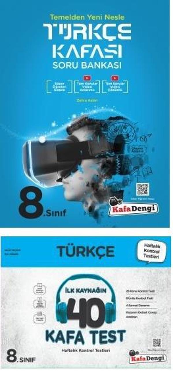 Kafadengi 2024 8. Sınıf Lgs Türkçe Kafası Soru + Kafa Test Seti 2 Kitap - Kafa Dengi - Image 1