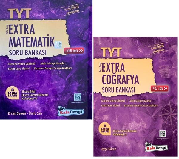Kafadengi 2024 Tyt Matematik + Coğrafya Extra Soru Seti 2 Kitap - Kafa Dengi - Image 1
