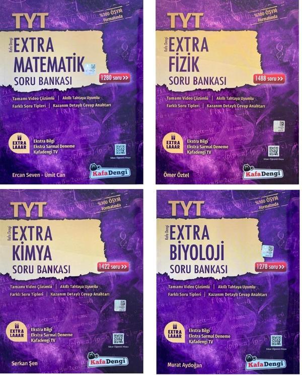 Kafadengi 2024 Tyt Matematik + Fizik + Kimya + Biyoloji Extra Soru Seti 4 Kitap - Kafa Dengi - Image 1