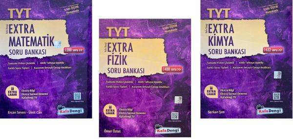 Kafadengi 2024 Tyt Matematik + Fizik + Kimya Extra Soru Seti 3 Kitap - Kafa Dengi - Image 1