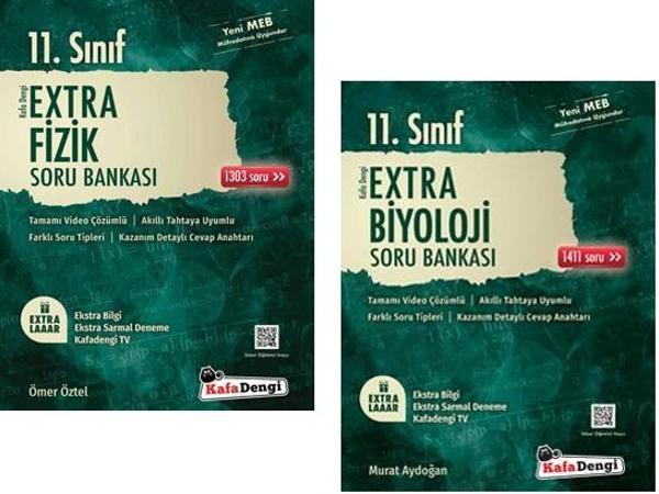 Kafadengi 2024 11. Sınıf Fizik + Biyoloji Extra Soru Bankası Seti 2 Kitap - Kafa Dengi - Image 1