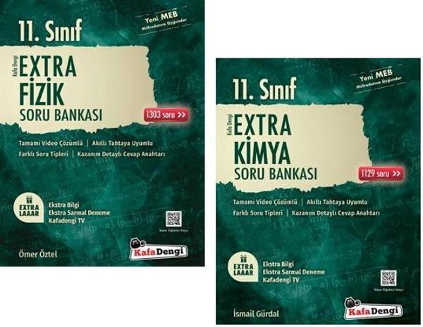 Kafadengi 2024 11. Sınıf Fizik + Kimya Extra Soru Bankası Seti 2 Kitap - Kafa Dengi - Image 1