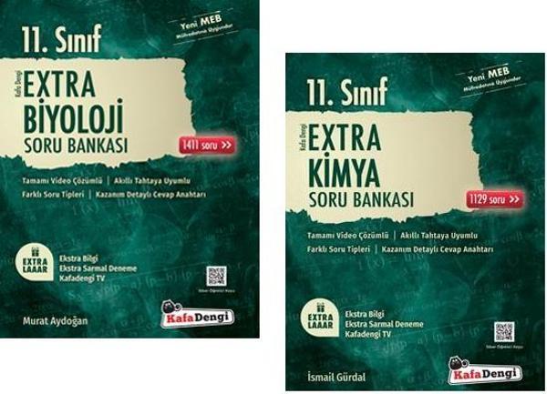 Kafadengi 2024 11. Sınıf Kimya + Biyoloji Extra Soru Bankası Seti 2 Kitap - Kafa Dengi - Image 1