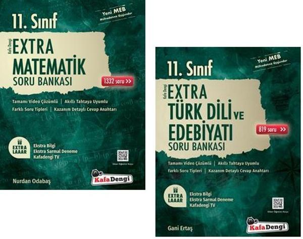 Kafadengi 2024 11. Sınıf Matematik + Edebiyat Extra Soru Bankası Seti 2 Kitap - Kafa Dengi - Image 1