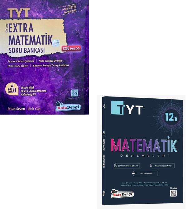 Kafadengi 2024 Tyt Matematik Extra Soru + Deneme Seti 2 Kitap - Kafa Dengi - Image 1