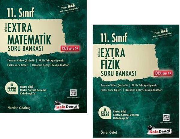 Kafadengi 2024 11. Sınıf Matematik + Fizik Extra Soru Bankası Seti 2 Kitap - Kafa Dengi - Image 1