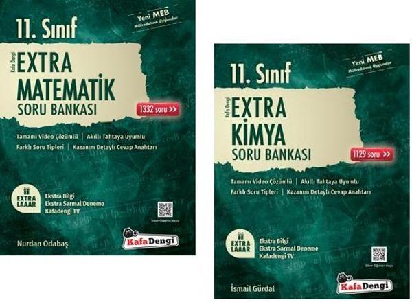 Kafadengi 2024 11. Sınıf Matematik + Kimya Extra Soru Bankası Seti 2 Kitap - Kafa Dengi - Image 1