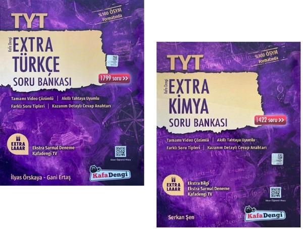 Kafadengi 2024 Tyt Türkçe + Kimya Extra Soru Seti 2 Kitap - Kafa Dengi - Image 1