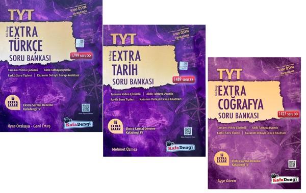 Kafadengi 2024 Tyt Türkçe + Tarih + Coğrafya Extra Soru Seti 3 Kitap - Kafa Dengi - Image 1