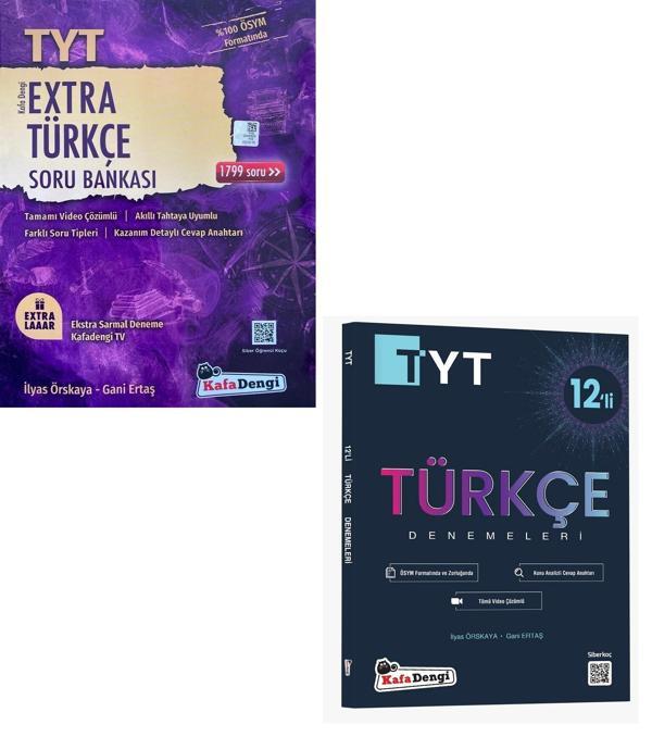Kafadengi 2024 Tyt Türkçe Extra Soru + Deneme Seti 2 Kitap - Kafa Dengi - Image 1