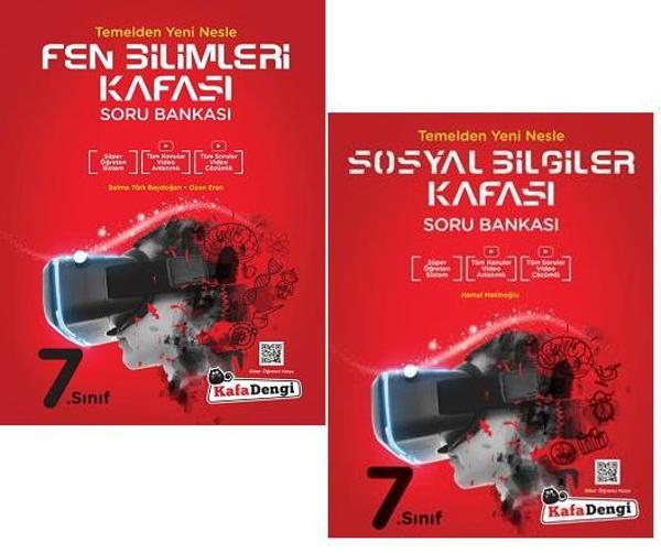 Kafadengi 2024 7. Sınıf Sosyal Bilgiler + Fen Bilimleri Kafası Soru Seti 2 Kitap - Kafa Dengi - Image 1