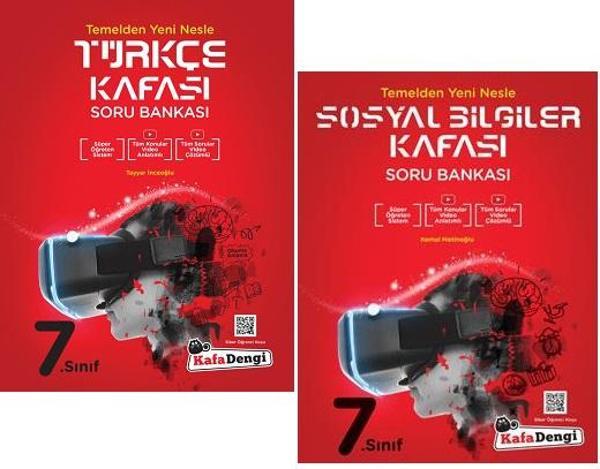 Kafadengi 2024 7. Sınıf Türkçe + Sosyal Bilgiler Kafası Soru Seti 2 Kitap - Kafa Dengi - Image 1