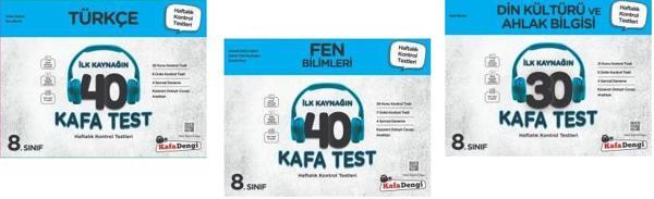 Kafadengi 2024 8. Sınıf Lgs Fen + Türkçe + Din Kafa Test Seti 3 Kitap - Kafa Dengi - Image 1