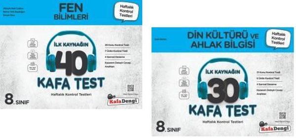 Kafadengi 2024 8. Sınıf Lgs Fen Bilimleri + Din Kültürü Kafa Test Seti 2 Kitap - Kafa Dengi - Image 1