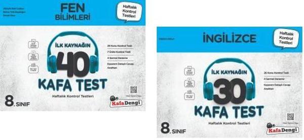 Kafadengi 2024 8. Sınıf Lgs Fen Bilimleri + İngilizce Kafa Test Seti 2 Kitap - Kafa Dengi - Image 1