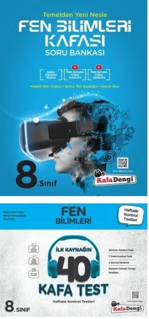 Kafadengi 2024 8. Sınıf Lgs Fen Bilimleri Kafası Soru + Kafa Test Seti 2 Kitap - Kafa Dengi - Image 1