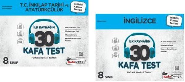 Kafadengi 2024 8. Sınıf Lgs İngilizce + İnkılap Tarihi Kafa Test Seti 2 Kitap - Kafa Dengi - Image 1