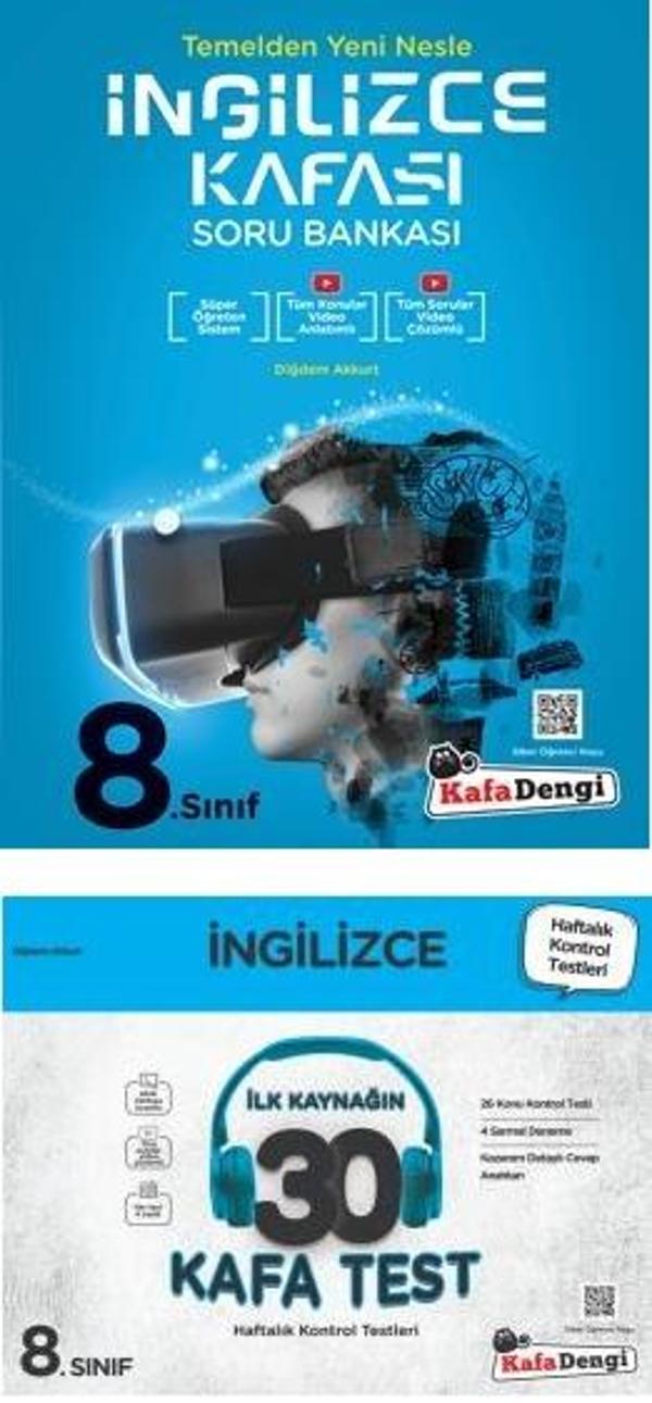 Kafadengi 2024 8. Sınıf Lgs İngilizce Kafası Soru + Kafa Test Seti 2 Kitap - Kafa Dengi - Image 1