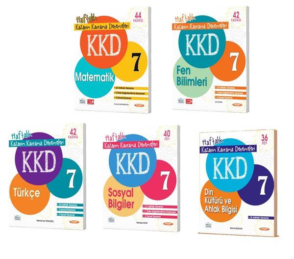 Kurmay 2024 7. Sınıf Kazanım Kavrama Denemeleri Kkd Seti 5 Kitap - Kurmay Yayınları - Image 1