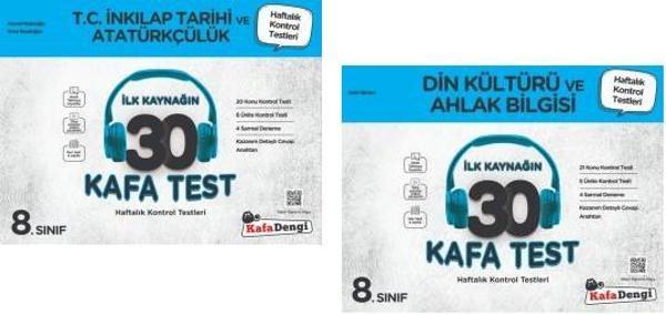 Kafadengi 2024 8. Sınıf Lgs İnkılap Tarihi + Din Kültürü Kafa Test Seti 2 Kitap - Kafa Dengi - Image 1
