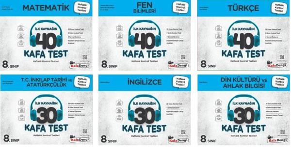 Kafadengi 2024 8. Sınıf Lgs Kafa Test Seti 6 Kitap Tam Set - Kafa Dengi - Image 1