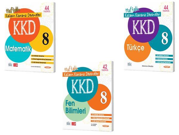 Kurmay 2024 8. Sınıf Matematik Türkçe Fen Kazanım Kavrama Deneme Kkd Seti - Kurmay Yayınları - Image 1