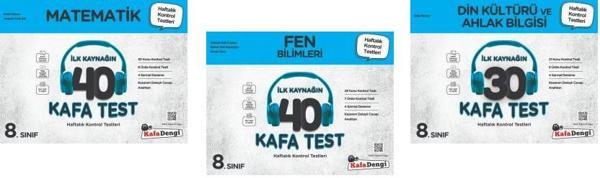 Kafadengi 2024 8. Sınıf Lgs Matematik + Fen + Din Kafa Test Seti 3 Kitap - Kafa Dengi - Image 1