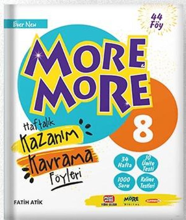 Kurmay Elt 2024 8. Sınıf Lgs More & More Kazanım Kavrama Föyleri - Kurmay Yayınları - Image 1