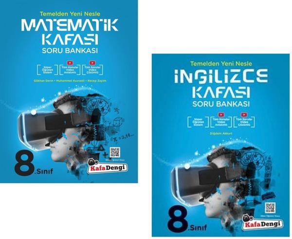 Kafadengi 2024 8. Sınıf Lgs Matematik + İngilizce Kafası Soru Seti 2 Kitap - Kafa Dengi - Image 1