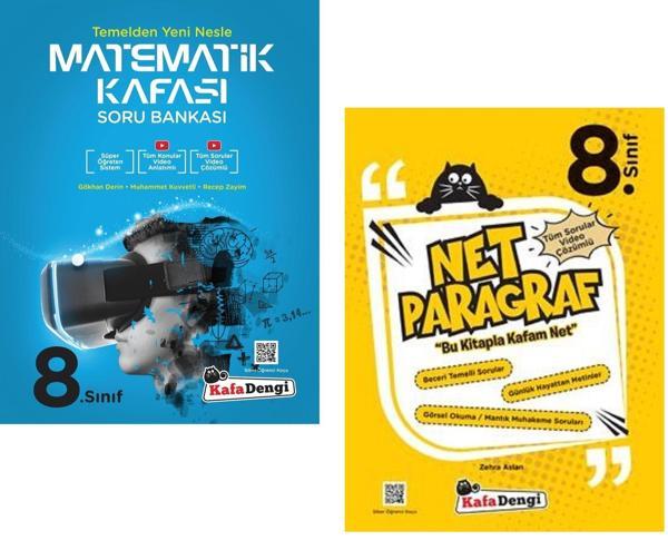 Kafadengi 2024 8. Sınıf Lgs Matematik + Paragraf Kafası Soru Seti 2 Kitap - Kafa Dengi - Image 1