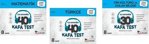 Kafadengi 2024 8. Sınıf Lgs Matematik + Türkçe + Din Kafa Test Seti 3 Kitap - Kafa Dengi - Image 1