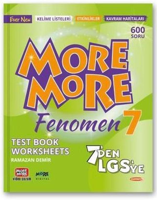 More & More 2024 7. Sınıf 7 Den Lgs Ye Fenomen Test Book - Kurmay Yayınları - Image 1