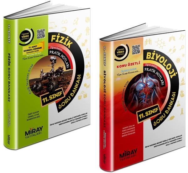 Miray 2024 11. Sınıf Fizik + Biyoloji Soru Seti 2 Kitap - Miray Yayınları - Image 1