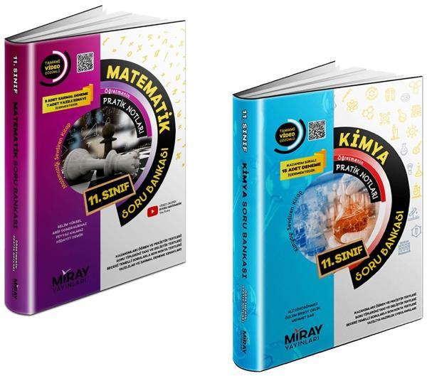 Miray 2024 11. Sınıf Matematik + Kimya Soru Seti 2 Kitap - Miray Yayınları - Image 1