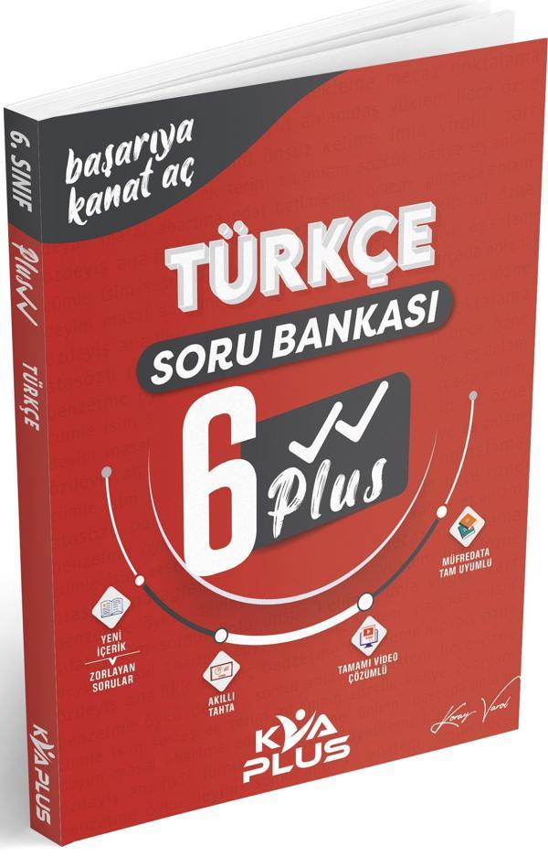 Kva 2024 6. Sınıf Türkçe Plus Serisi Soru Bankası - KVA Yayınları - Image 1