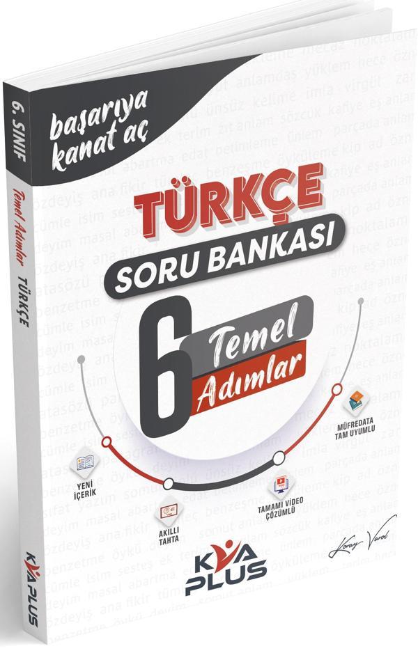 Kva 2024 6. Sınıf Türkçe Temel Adımlar Soru Bankası - KVA Yayınları - Image 1