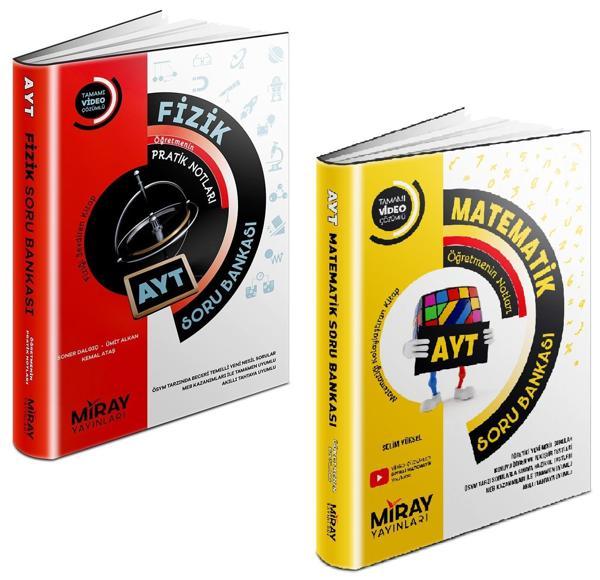 Miray 2024 Ayt Matematik + Fizik Soru Bankası Seti 2 Kitap - Miray Yayınları - Image 1