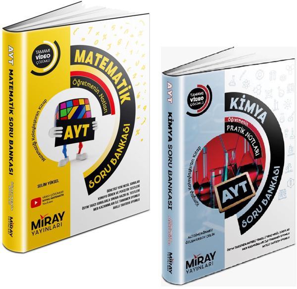Miray 2024 Ayt Matematik + Kimya Soru Bankası Seti 2 Kitap - Miray Yayınları - Image 1