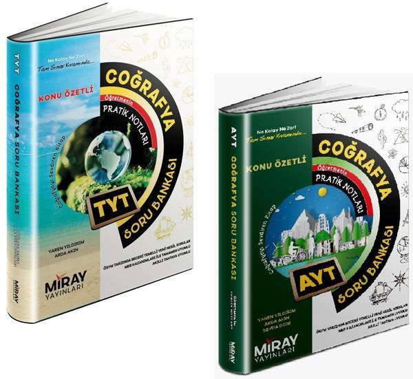 Miray 2024 Tyt Ayt Coğrafya Soru Bankası Seti 2 Kitap - Miray Yayınları - Image 1