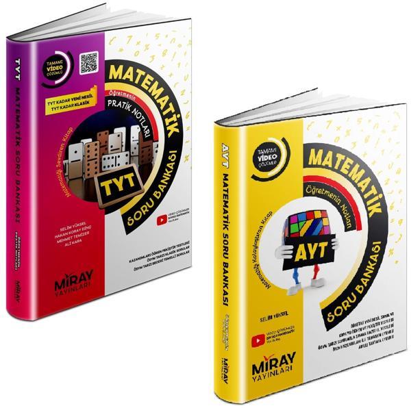 Miray 2024 Tyt Ayt Matematik Soru Bankası Seti 2 Kitap - Miray Yayınları - Image 1