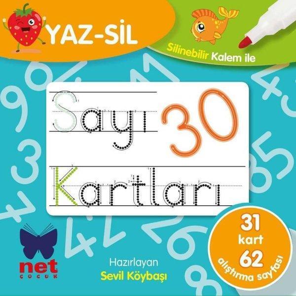 Yaz-Sil Sayı Kartları - Net Çocuk Yayınları Yayınevi - Image 1