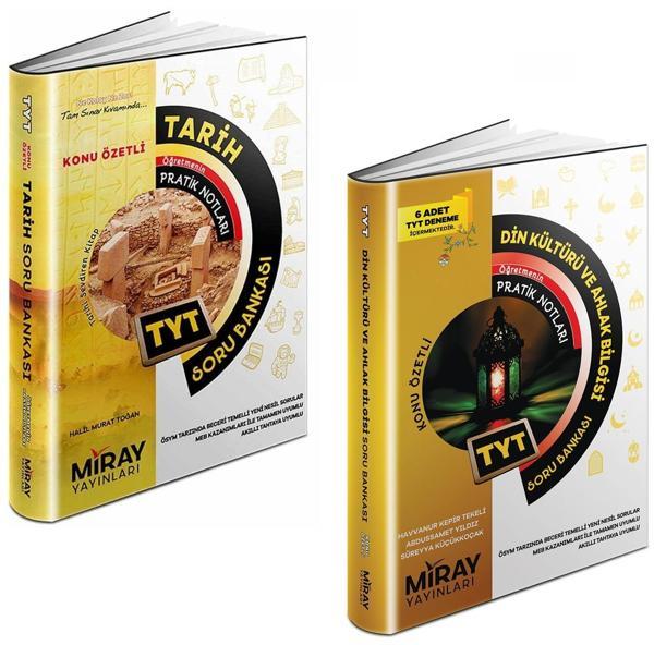Miray 2024 Tyt Tarih + Din Kültürü Soru Bankası Seti 2 Kitap - Miray Yayınları - Image 1