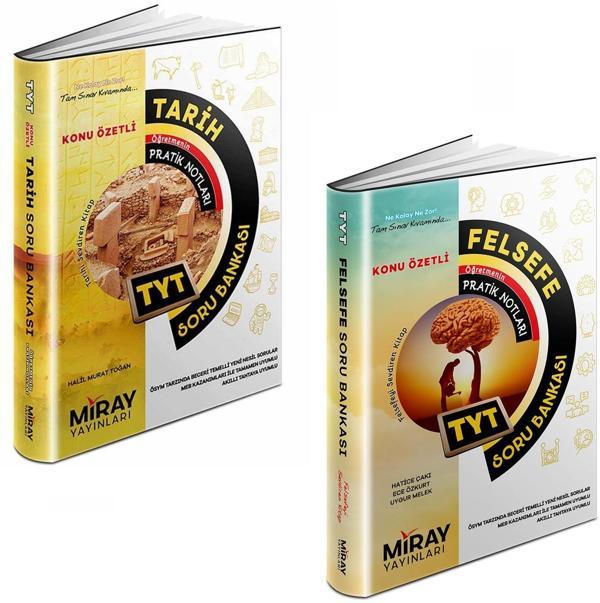 Miray 2024 Tyt Tarih + Felsefe Soru Bankası Seti 2 Kitap - Miray Yayınları - Image 1