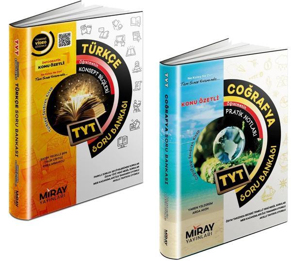 Miray 2024 Tyt Türkçe + Coğrafya Soru Bankası Seti 2 Kitap - Miray Yayınları - Image 1