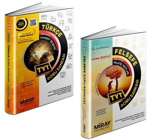 Miray 2024 Tyt Türkçe + Felsefe Soru Bankası Seti 2 Kitap - Miray Yayınları - Image 1
