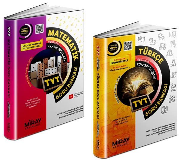 Miray 2024 Tyt Matematik + Türkçe Soru Bankası Seti 2 Kitap - Miray Yayınları - Image 1