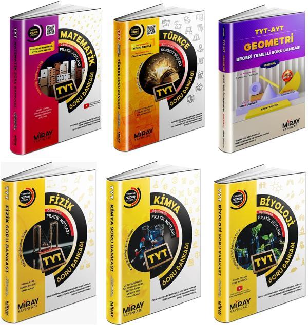 Miray 2024 Tyt Sayısal Soru Bankası Seti 6 Kitap - Miray Yayınları - Image 1