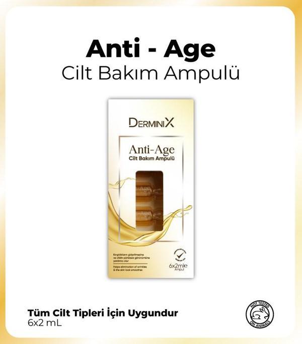 Derminix Anti-Age Yaşlanma ve Kırışıklık Karşıtı Cilt Bakım Ampul - Image 1